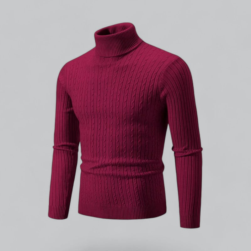 Henry – Men's Classic Turtleneck Knitted Pullover Jumper