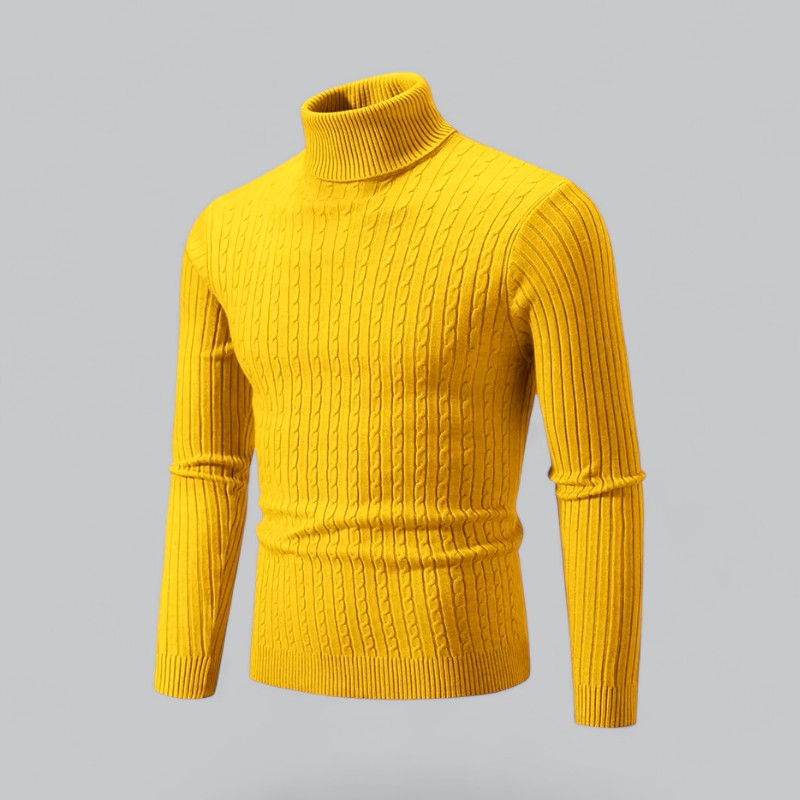 Henry – Men's Classic Turtleneck Knitted Pullover Jumper