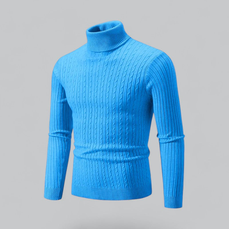 Henry – Men's Classic Turtleneck Knitted Pullover Jumper