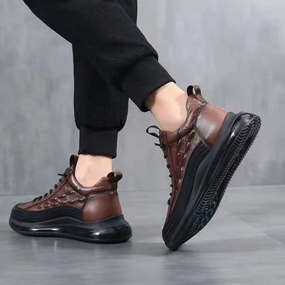 Thomas – Men's Leather Lace-Up Sneakers